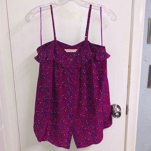 Rebecca Taylor Button-down Silk Tank Top